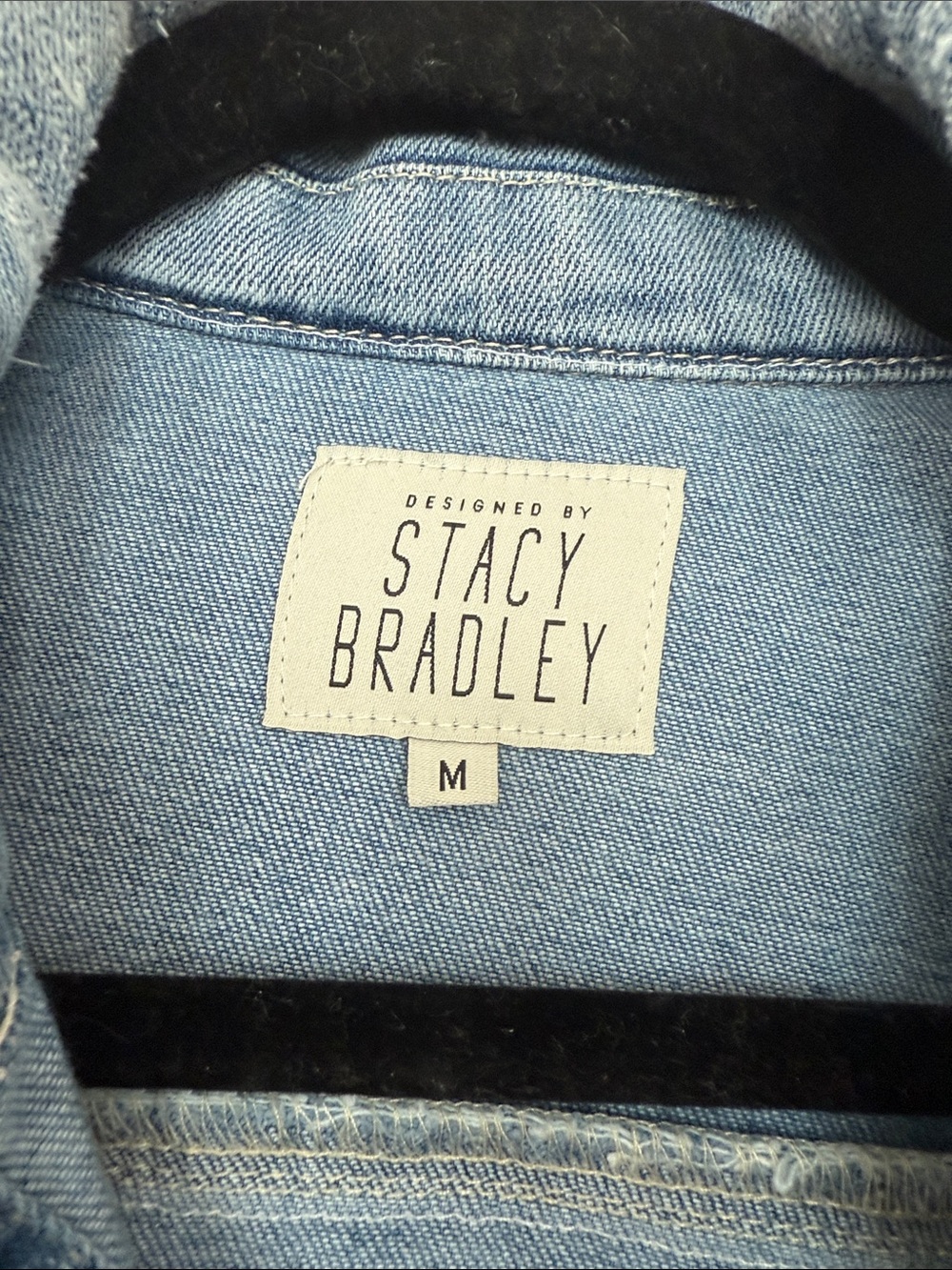 Embroidered Patchwork Denim Jacket - Multicolor Back Panel - Picture 3 of 3